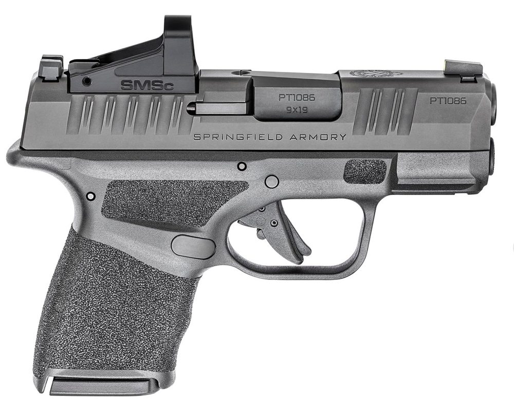 Springfield Hellcat OSP 9mm, 3" Barrel, Tritium Front/Tactical Rear Sight, Black, 11rd/13rd