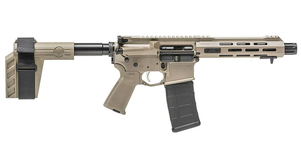 Springfield SAINT Victor AR-15 Pistol 223/5.56 7.5" SS Barrel, 1:7 Twist, Flat Dark Earth, M-LOK 30Rd PMAG
