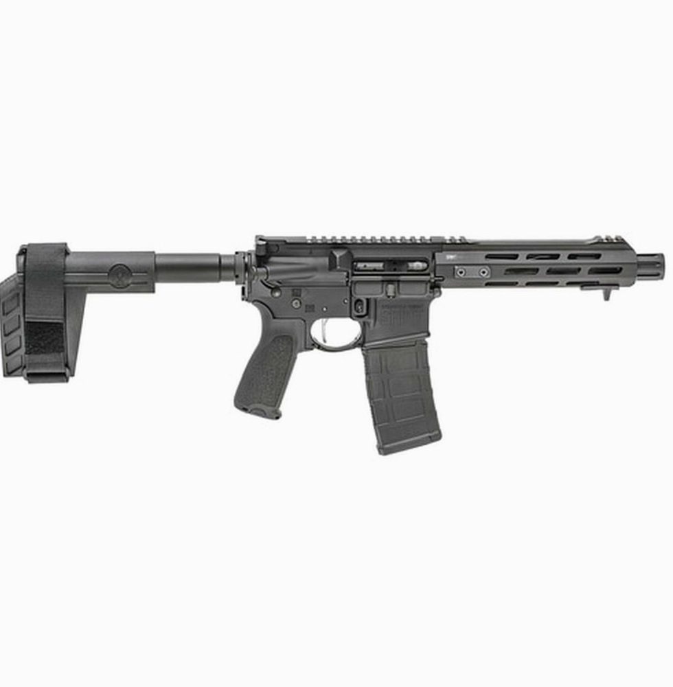 Springfield Saint Victor AR-15 Pistol 223/556, 7.5" Barrel, Blast Diverter, Free-float Handguard M-Lok and Handstop, SBA3 Brace, 30Rd Mag