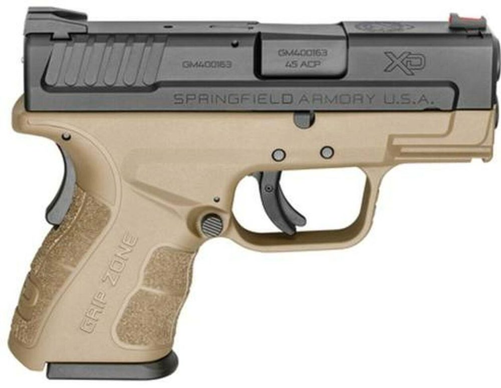 Springfield XDG Mod.2 Sub-Compact 45 ACP 3.3" Barrel Flat Dark Earth 9 Rd Mag
