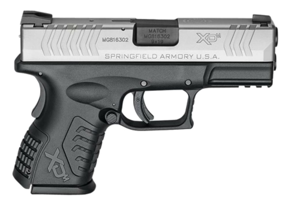 Springfield XDM 3.8 Compact 9mm 3.8" Barrel Bi-Tone 1-13rd & 19rd Mags