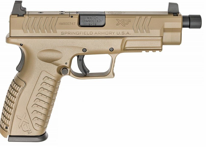 Springfield XDM Elite OSP 9mm, 4.5" Threaded Barrel, Suppressor Sights, Flat Dark Earth, 2x 22rd