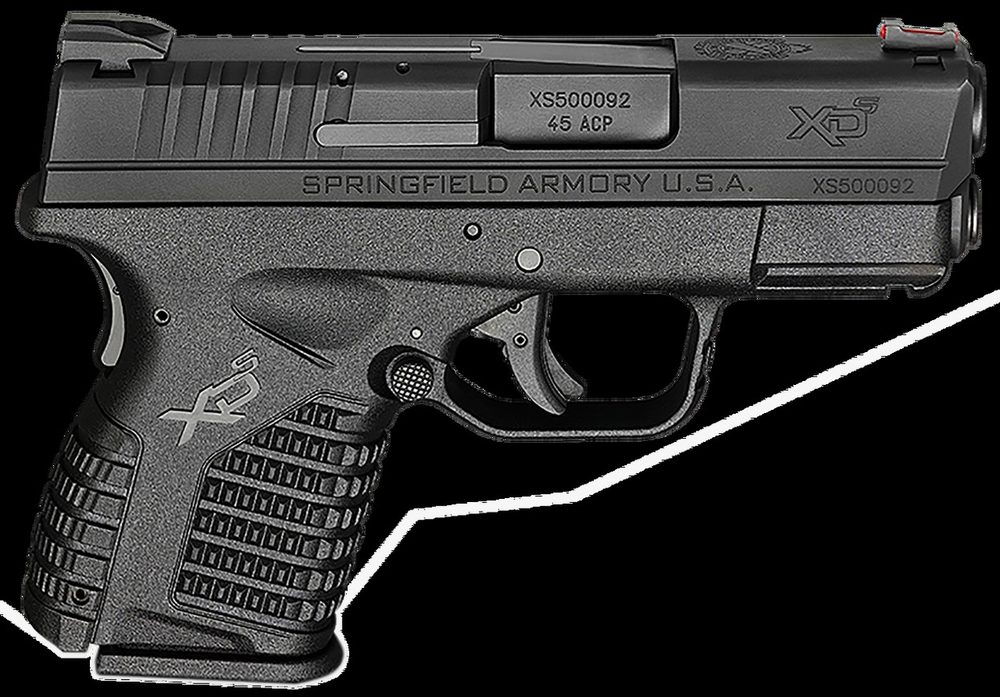 Springfield XDS 45 ACP, 3.3", 5 Rds, Black, Essentials Package
