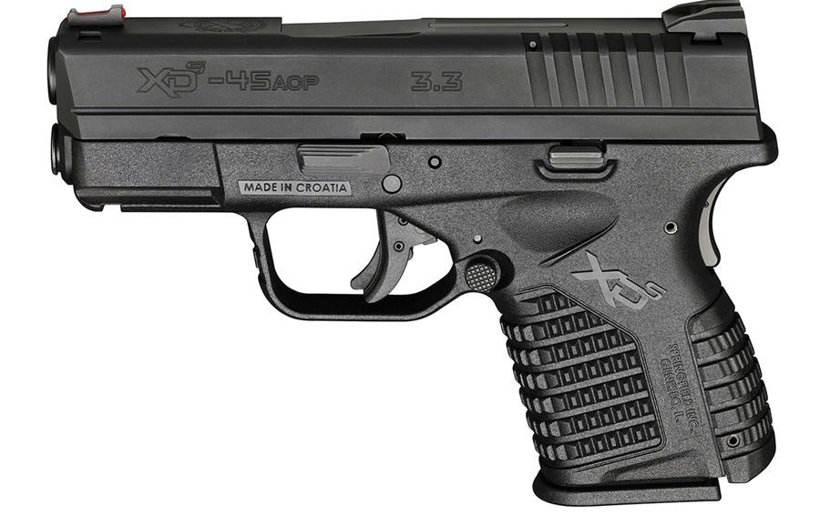 Springfield XDS 3.3 Single Stack 45ACP Black Essentials Package