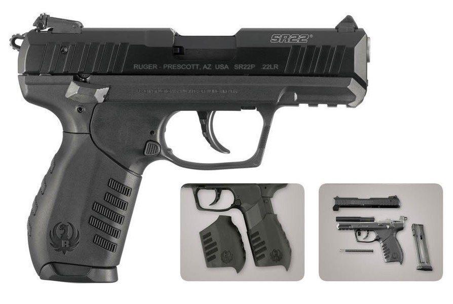 SR22 22LR Rimfire Pistol with 3 Magazines