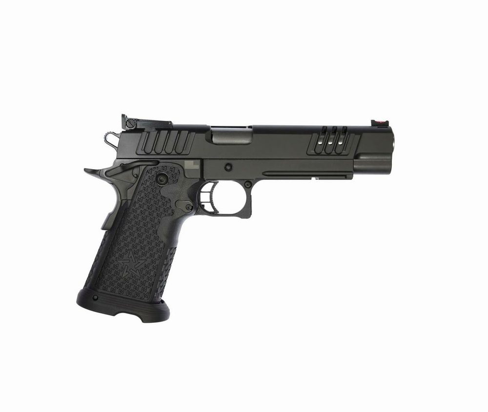 Staccato XL 9mm, 5.4" Stainless Bull Barrel, G2, Dawson Fiber Optic, DLC Finish, 17rd/20rd