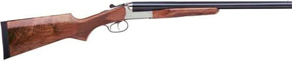 Stoeger Coach Gun SxS, AA-Grade Gloss Walnut, Blue/Stainless Receiver 12 Ga, 20