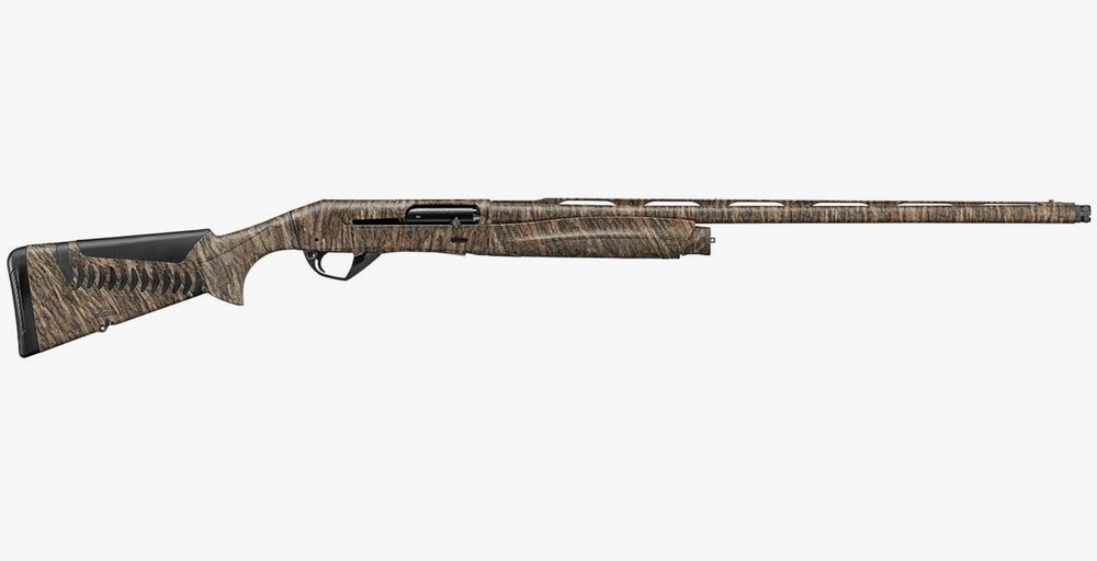 Super Black Eagle III 12 Gauge Shotgun with Mossy Oak Bottomland Stock and 26-In