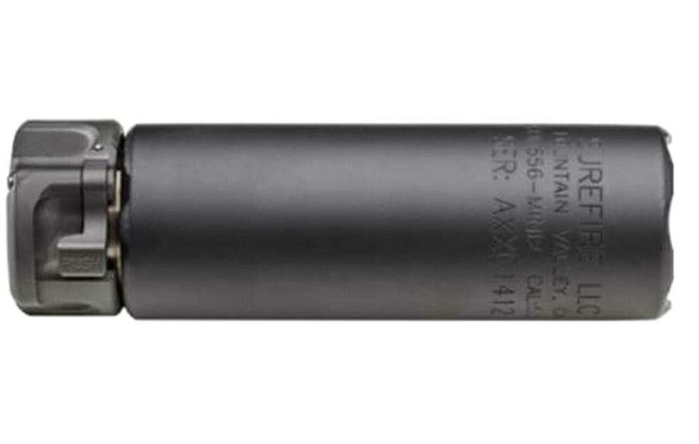 Surefire, 2nd Gen SOCOM Rifle Suppressor, Mini, 5.56MM, Black Finish, End Mount Fast Attach