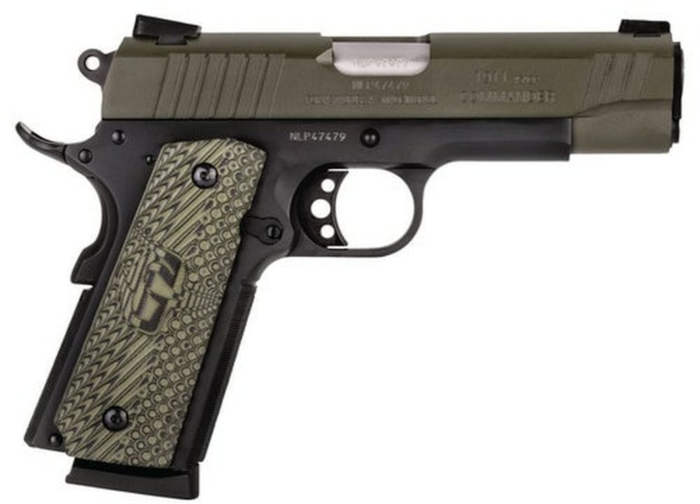 Taurus 1911 Commander .45 ACP - Cerakote Green Slide