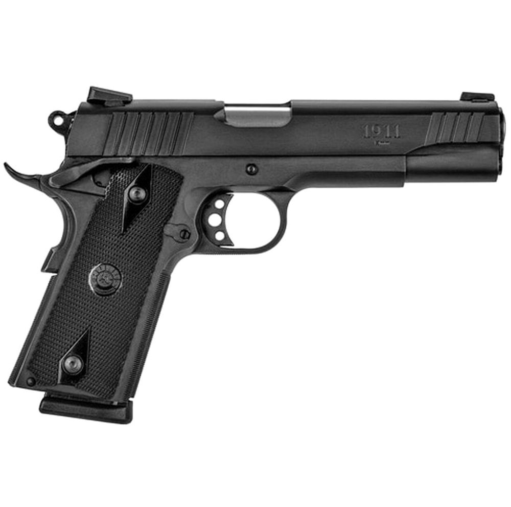 Taurus 1911 9mm Govt 5" Barrel, Black Checkered Grip Black Steel Slide, 9 rd