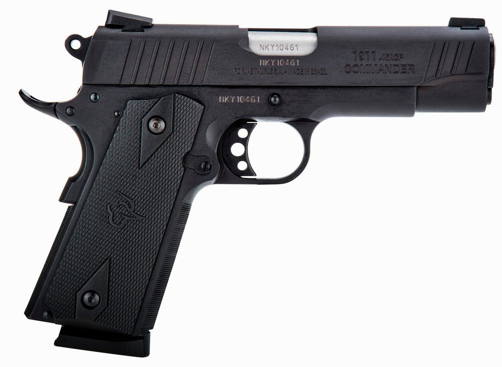 Taurus 1911 Commander, 45 ACP, 4.25" Barrel, 8rd, Magpul MOE Grips, Black