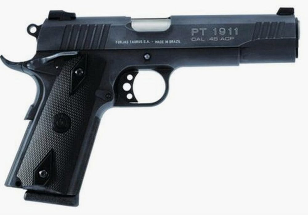 Taurus 1911 Government, 9MM, Blue, Novak Sights, 9 Rnd Mag