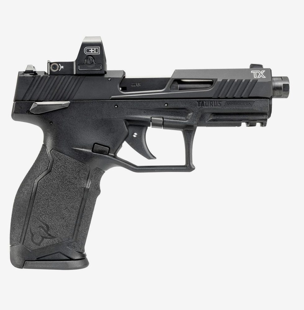Taurus TX22 Gen 2 22 LR, 4.1" Threaded Barrel, Black Cerakote, 10rd