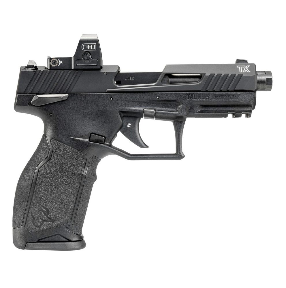 Taurus TX22 Gen 2 TORO 22 LR, 4.1" Threaded Barrel, Black, Optic Ready, 22rd