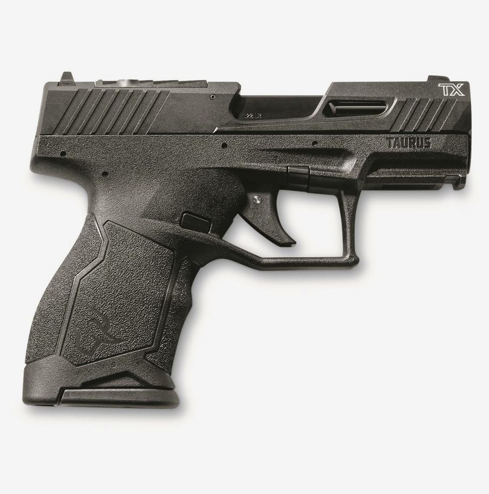 Taurus TX22 Compact 22 LR, 3.6" Barrel, Black, 10rd