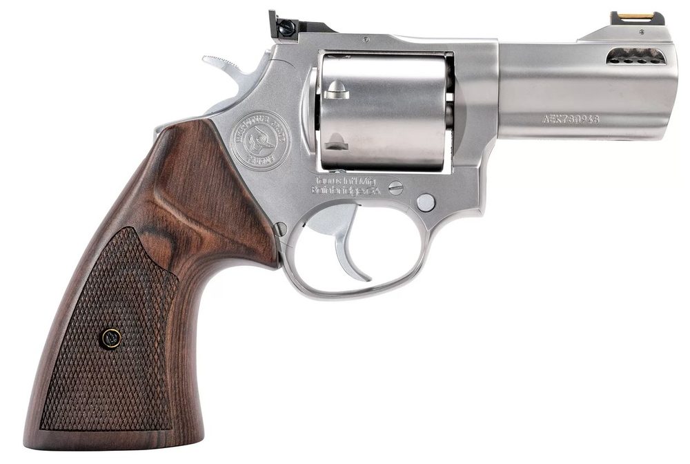 Taurus 692 Executive Grade 357 Magnum/38 Special/9mm, 3" Ported Barrel, Silver, Walnut Grip, 7rd