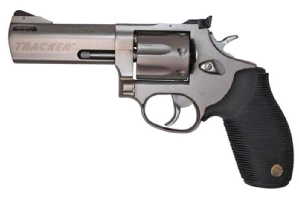 Taurus 627 Tracker 357 Mag/38Spl 4" Ported Barrel Fixed Sight 'Ribber Grip' Matte SS Finish, 7rd