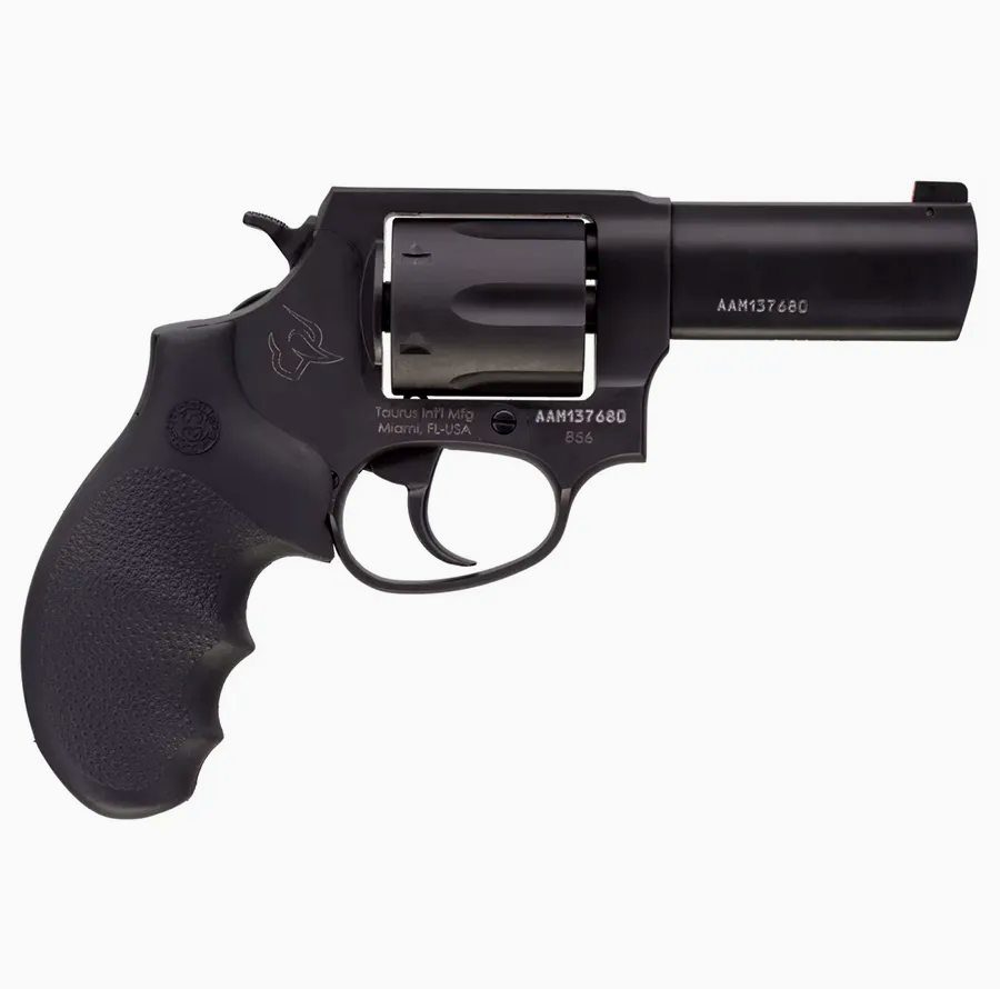 Taurus 856 38 Special, 2" Barrel, Black Rubber Grip Gold Accents, 6rd