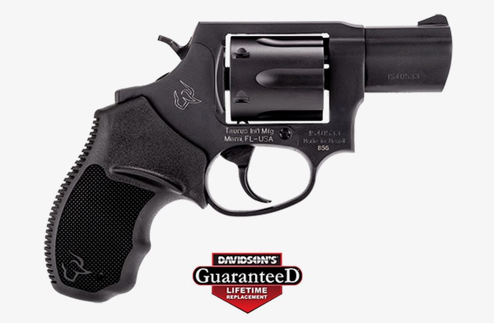 Taurus 856, Revolver, 38 Special, 2" Barrel, Steel Frame, Black, Polymer Grips, 6Rd