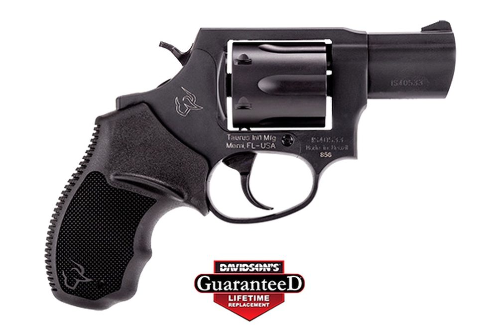 Taurus, 856, Revolver, Small Frame, 38 Special, 2" Barrel, Alloy Frame, Stainless Finish, Rubber Grips, 6Rd, Fixed Sights