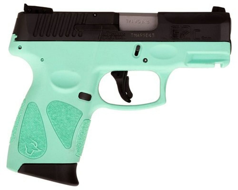Taurus G2C 9mm Compact Pistol - Black/Cyan