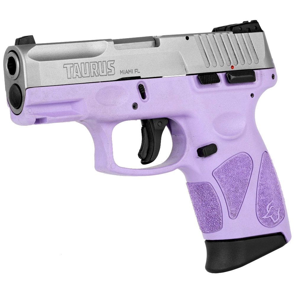Taurus G2c, 9mm, 3.25" Barrel, 12rd, Dark Purple Frame, Stainless Steel Slide