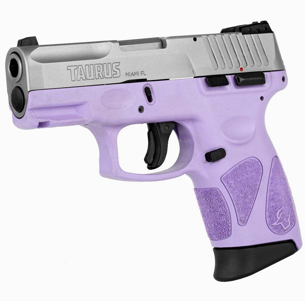 Taurus G2c, 9mm, 3.25" Barrel, 12rd, Light Purple/Stainless Steel