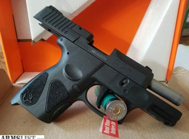 Taurus G2C, 9mm, 3.26" Barrel, 12rd, Black Slide, OD Green