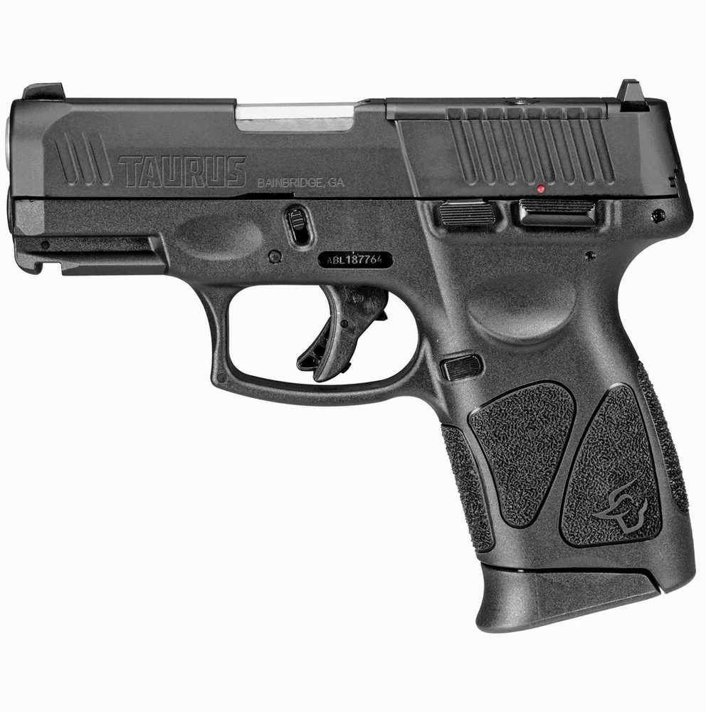 Taurus, G3C, T.O.R.O. (Taurus Optic Ready Option) Compact 9mm, 3.26" Barrel, Polymer Frame, Manual Safety, Optic Ready, 12Rd, 3 Magazines