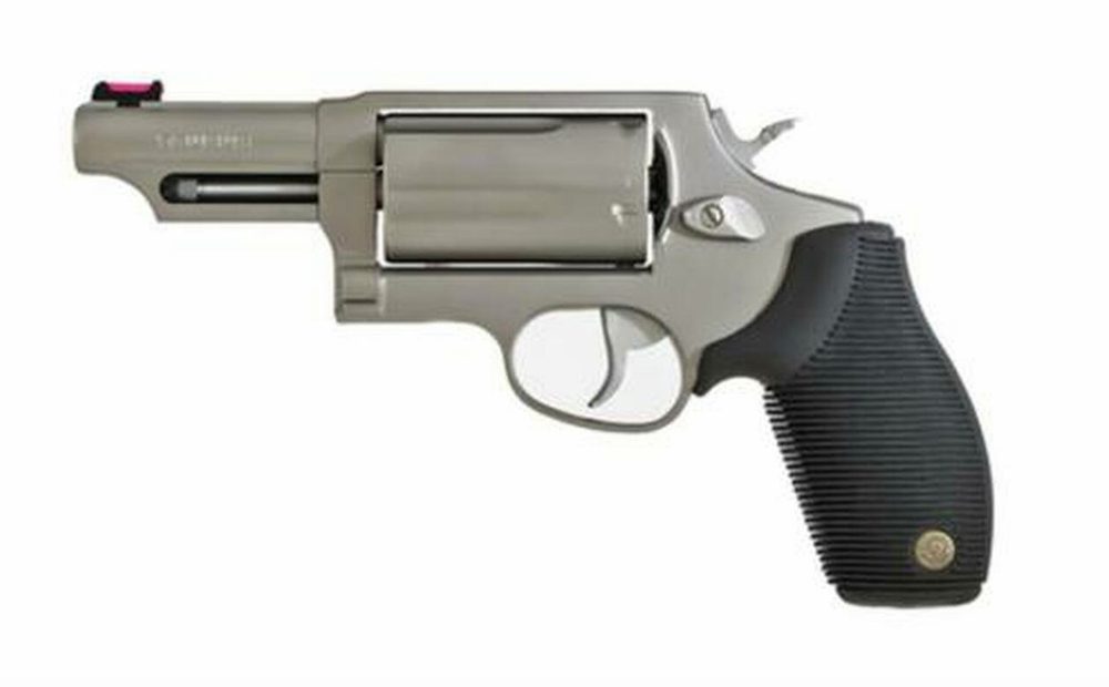 Taurus Judge 45/410, Matte Stainless 410 Ga(2 1/2")/45 LC/3" Barrel/Fiber Optic Sight