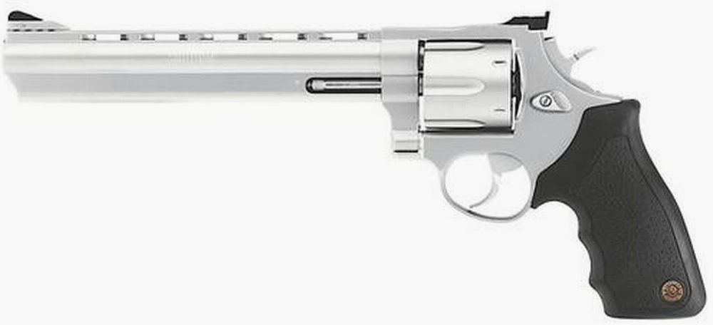 Taurus Model 44 .44 Mag, 8.38" Barrel, Rubber Grip, Matte SS, 6rd
