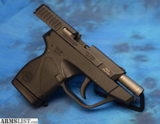 Taurus Model 738B TCP, 380 Compact Pistol/3.3", Blue, 1 Mag