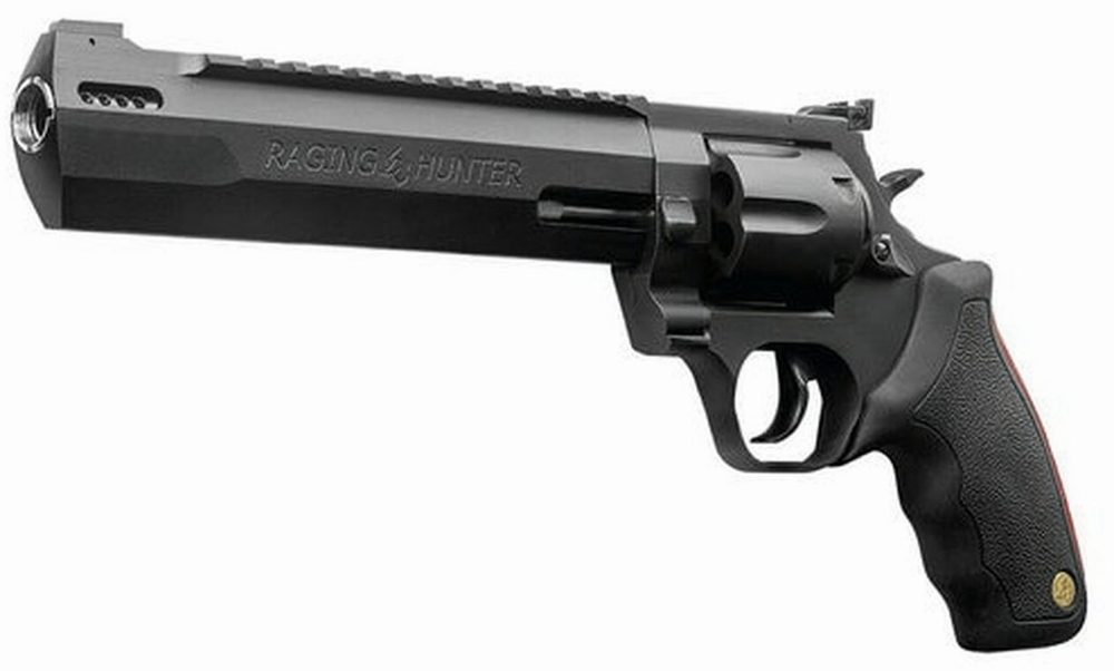 Taurus Raging Hunter Pack, .44 Mag 8.375" Barrel, 6rd, Matte Black, Rubber Grips, Deluxe Case