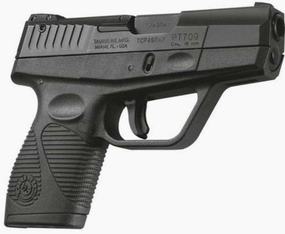 Taurus Slim 9mm, 3.2" Barrel, Blue Finish, 7 Round, 1 Magazine