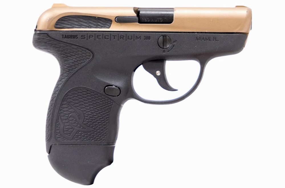 Taurus Spectrum, .380 ACP, 2.8", 6/7rd, Black, Mint Accents