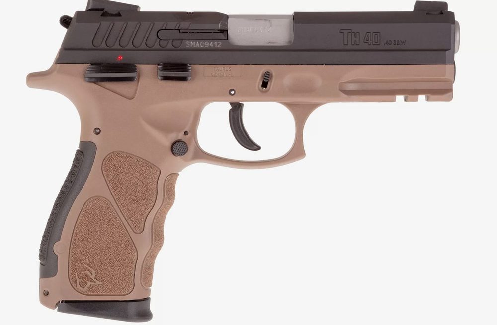 Taurus TH40C, .40 S&W, 3.54" Barrel, 15rd, Novak Sights, Flat Dark Earth Frame, Black Slide