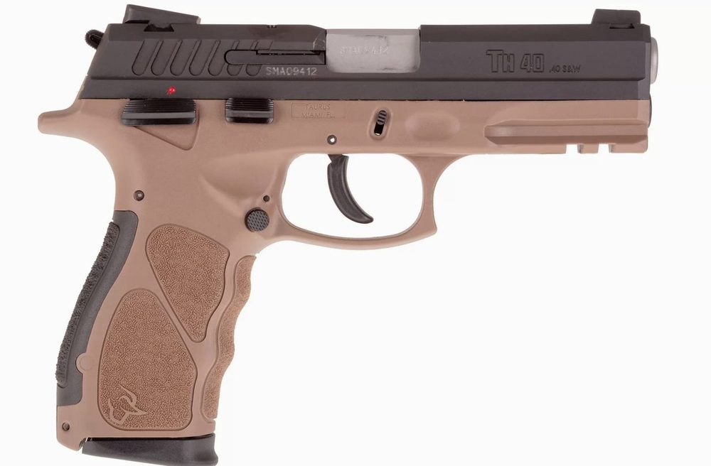 Taurus TH40C, .40 S&W, 3.54" Barrel, 15rd, Novak Sights, Gray Frame, Black Slide