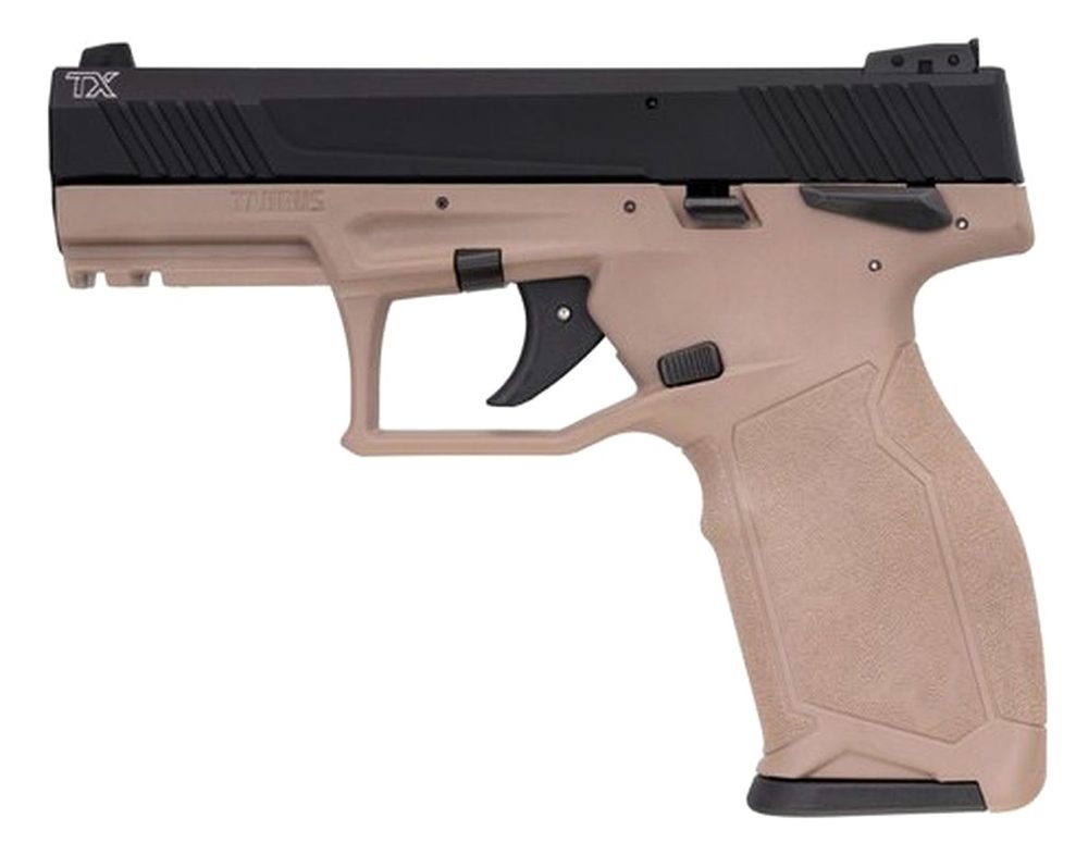 Taurus TX22, .22 LR, 4" Barrel, 10rd, Threaded Barrel, Mansual Safety, Flat Dark Earth