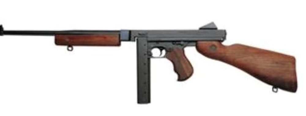 Thompson M1-C Lightweight 45 ACP 16" Barrel Walnut Stock Horizontal Foregrip 30 Rd Stick Mag Only