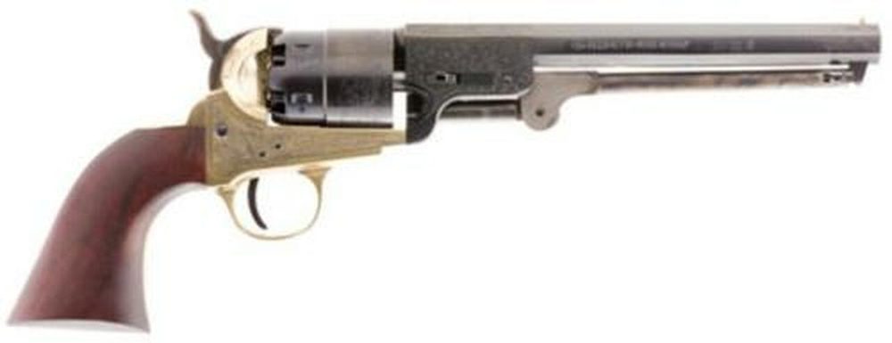 Traditions 1851 Navy Engraved Brass Revolver 44 Black Powder