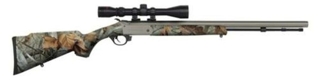 Traditions Black Powder Buckstalker Accelerator Break Open Muzzleloader 50 Caliber 24 Barrel Cerakote Finish 3 9x40mm Duplex Scope G 2 Vista Stock