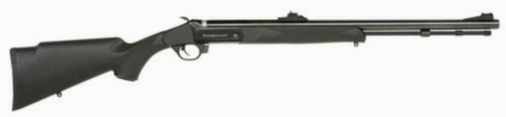Traditions Black Powder Buckstalker Accelerator Break-Open Muzzleloader .50 Caliber 24" Barrel Blue Finish TruGlo Fiber Optic Sights Black Stock