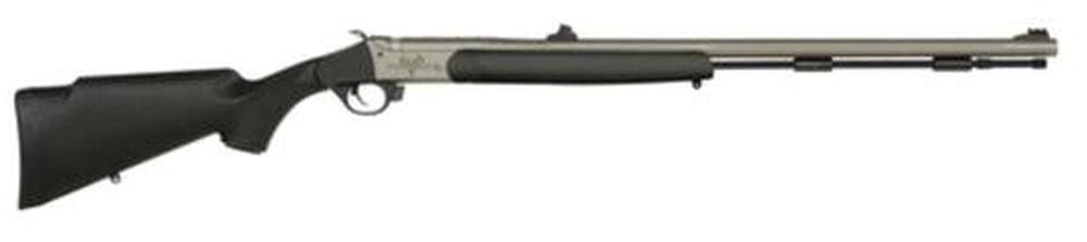 Traditions Black Powder Pursuit G4 Ultralight .50 Caliber 26" Tapered Fluted Barrel CeraKote Finish Williams Metal Fiber Optic Sights Black Stock