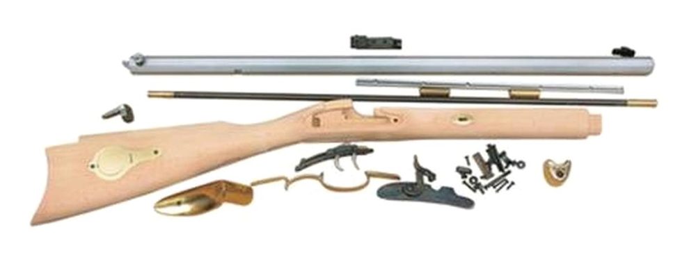 Traditions Black Powder St Louis Hawken Rifle Kit .50 Caliber Percussion 28" Octagonal Barrel White Hardwood Stock Clampacked