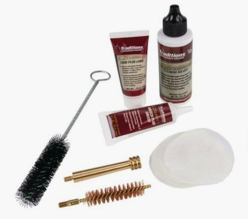 Traditions EZClean2 Muzzleloader Cleaning Kit Brushes/Cleaner/Patches 7p