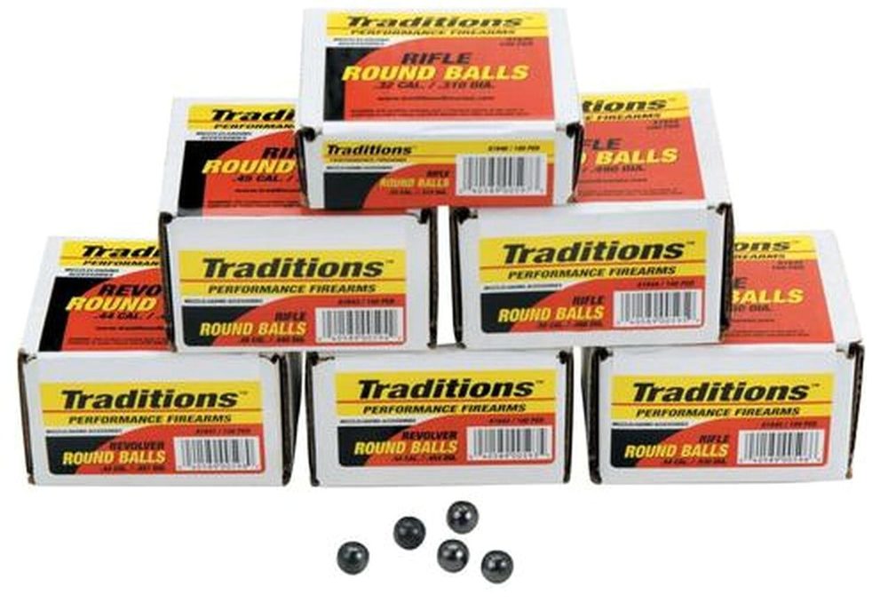 Traditions Revolver 44 Black Powder 140gr, 100 .451