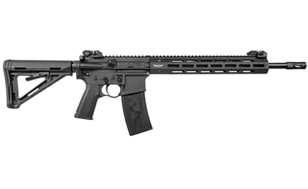 Troy SPC A4 223 Rem/556mm, 16" Barrel, Black, Magpul Collapsible Stock, Flip Sights, 30rd