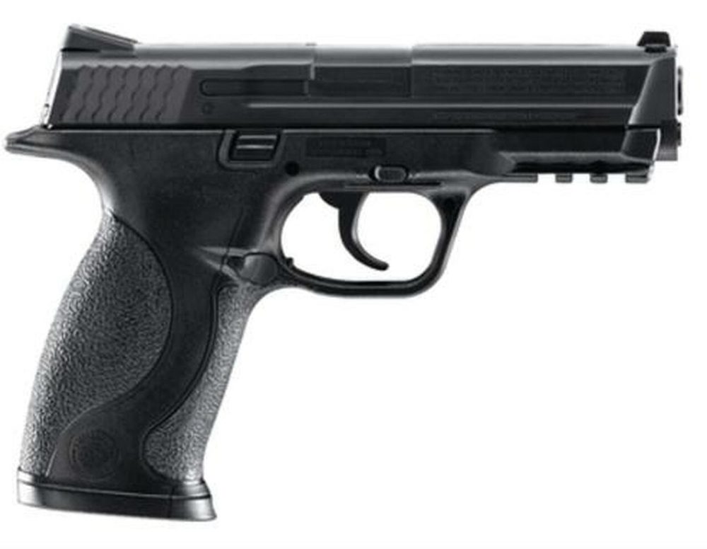Umarex Smith & Wesson M&P BB Air Pistol .177 BB, 4.25" Smooth Barrel, All Black 19 Shot Drop Out Bb Magazine