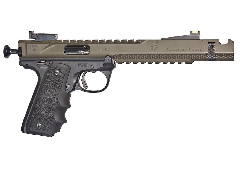 Volquartsen Black Mamba, 6" Barrel, Hi-Viz Front Sight, Single Port Comp, Cerakote OD Green